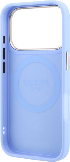 Guess Peony 4g Kleine Logo Magsafe Handyhülle Für iPhone 18 Pro Max 17 Pro Max Hellblau