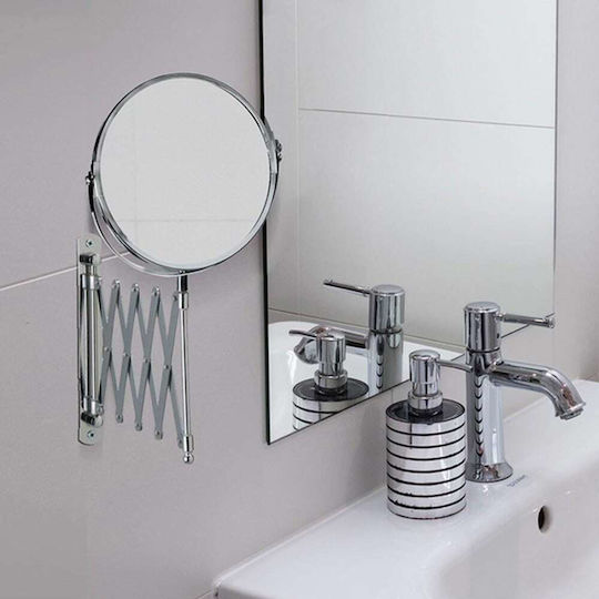 Schminkspiegel Wand Metall 17cm