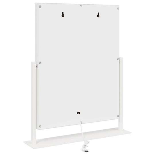 vidaXL Makeup Mirror Tabletop with Light 44x53cm White