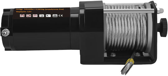Electric Car Winch 1500w 3000lbs Kd2195