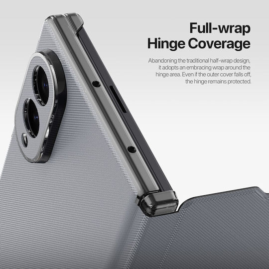 Dux Ducis Fort Book Δερματίνης Γκρι (Galaxy Z Fold8)