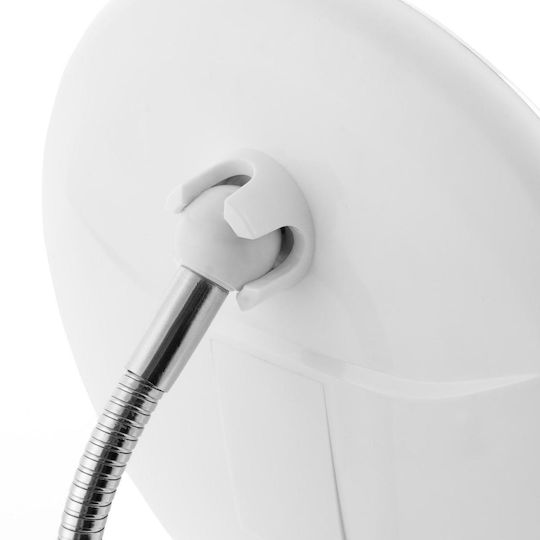 Oglindă de machiaj cu braț flexibil și ventuză Innovagoods V0101221 Alb Ø20cm