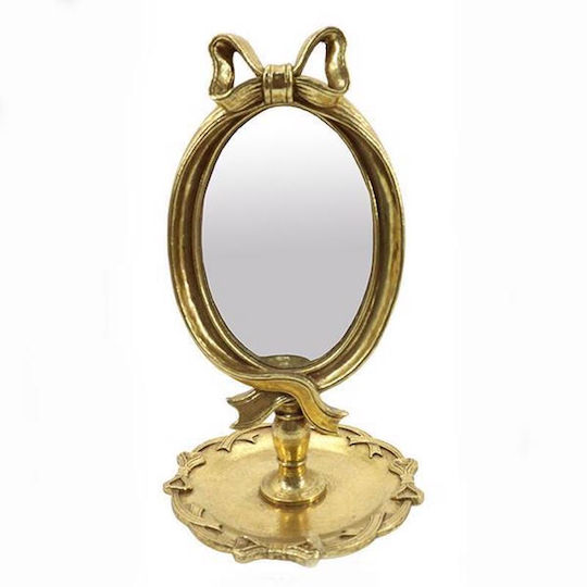 Schminkspiegel Tischgerät Gold