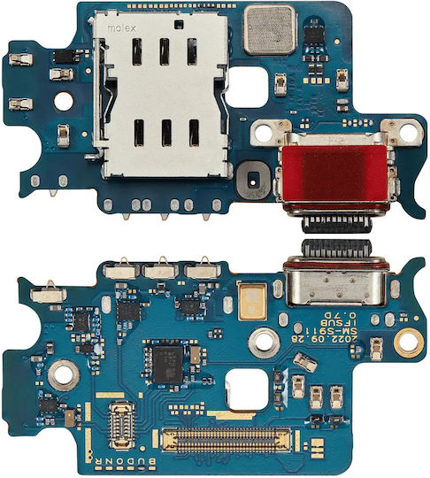 Charging Port Board Sim Card Reader Samsung Galaxy S23 5G S911U US Version Premium