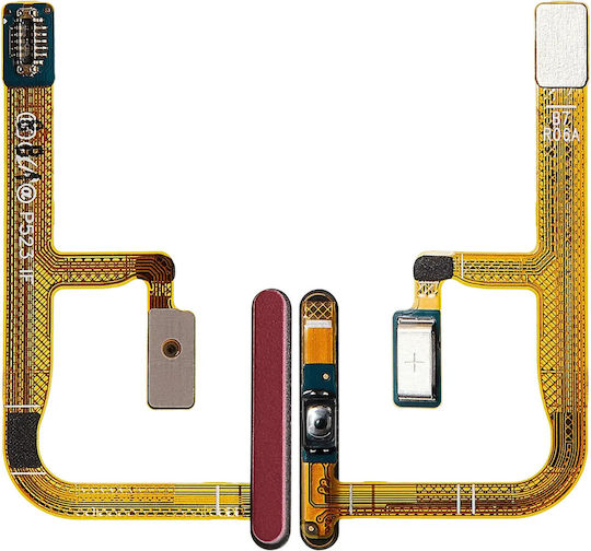 Гъвкав кабел за четец на пръстови отпечатъци Samsung Galaxy Z Flip 7 5G F766 Коралово червен