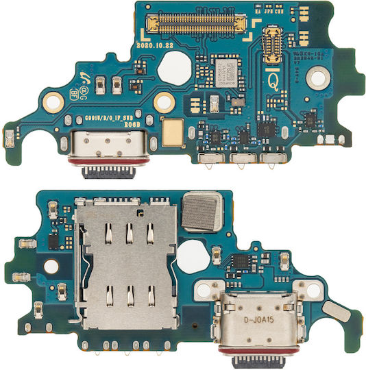 Charging Port Board Sim Card Reader Samsung Galaxy S21 5G G991u US Version Service Pack