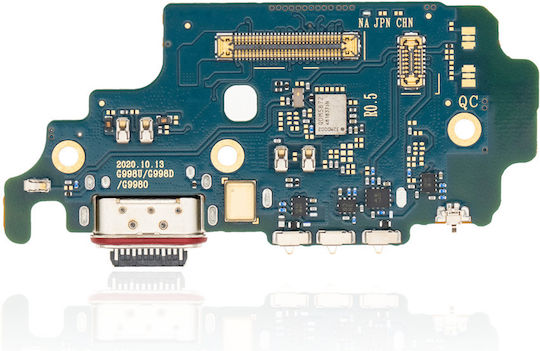 Charging Port Board Sim Card Reader Samsung Galaxy S21 Ultra 5g G998u Us Version Premium