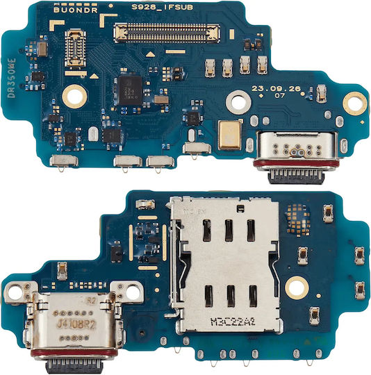 Ladungsanschluss Board Sim Kartenleser Samsung Galaxy S24 Ultra 5g S928b Internationale Version Premium