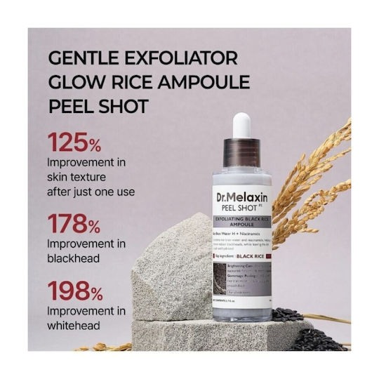 Dr. Melaxin Peel Shot Exfoliating Black Rice Serum for Face Peeling 80ml