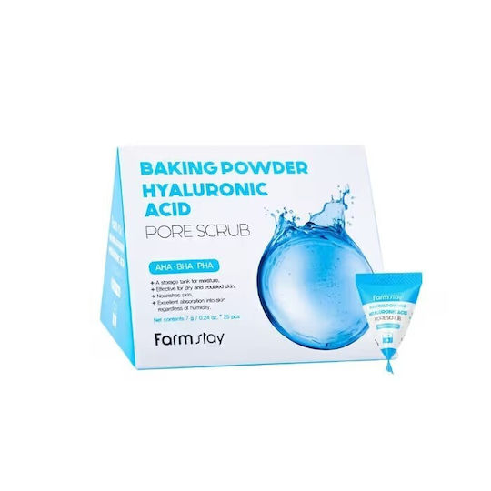 Farm Stay Baking Powder Hyaluronic Acid Powder for Face Scrub 7gr