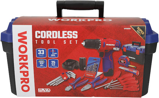 WorkPro WP500005 Battery Drill Driver 12V