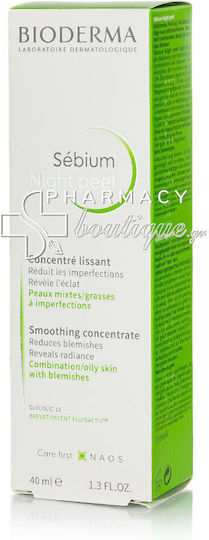 Bioderma Sebium Night Крем за Пилинг за Лице 40ml