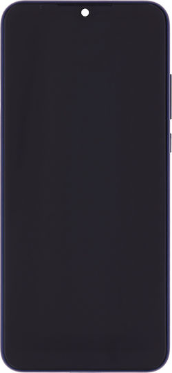 LCD модул с рамка Motorola Moto G Play Xt2093 2021 оригинален OEM мъгливо син