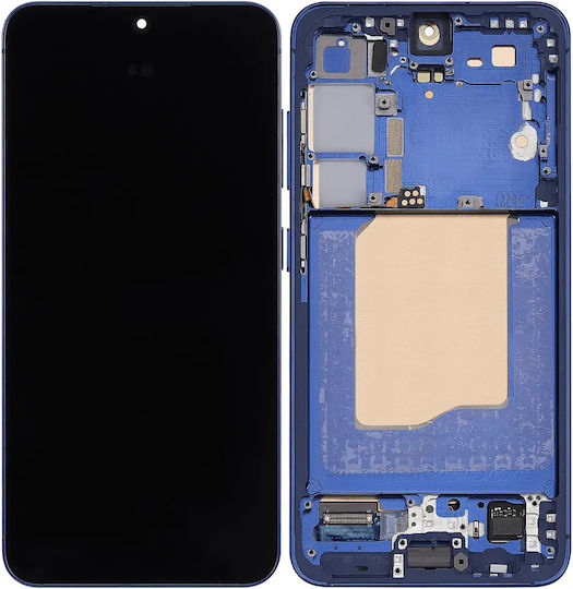 Oled Assembly Frame Samsung Galaxy S25 5g Us & International Service Pack Navy