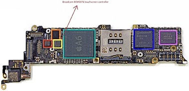 Cumulus Сензорен Екран Дигитайзер Контролер Ic Iphone 5 До 6 Plus Ipad Air 1 Air 2 Mini 1 Mini 2 Mini 3 Mini 4 Ipad 5 2017 Bcm5976 63 Пина 10 Броя Broadcom