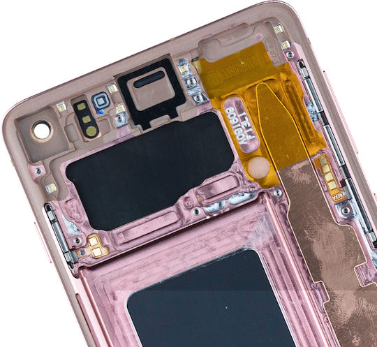 OLED модул с рамка Samsung Galaxy S10 Service Pack фламинго розов