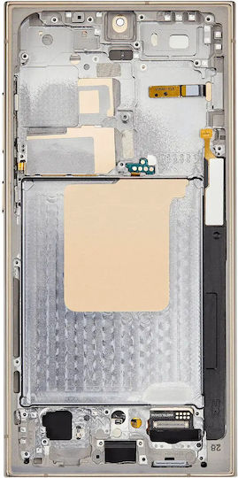 Oled Assembly Frame Samsung Galaxy S24 Ultra Us & International Version Aftermarket Plus 120hz Titanium Yellow