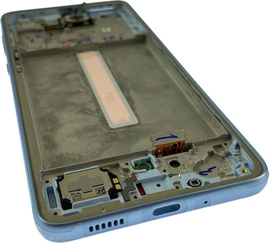 Oled Assembly Frame Samsung Galaxy A33 5g A336 2022 Service Pack Blue