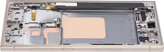 Oled Assembly Frame Samsung Galaxy S24 Ultra Us & International Version Aftermarket Plus 120hz Titanium Yellow