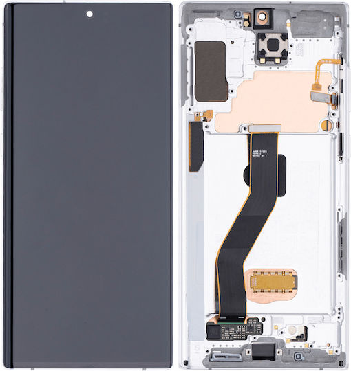 Oled Assembly Frame Samsung Galaxy Note 10 Plus 5g Aftermarket Plus Aura White