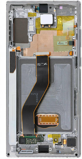 Oled Montage Rahmen Samsung Galaxy Note 10+ 5G Service Pack Aura Glow Silber