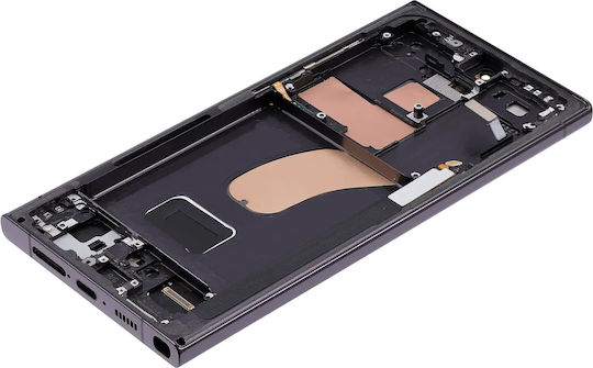 Oled Assembly Frame Samsung Galaxy S23 Ultra Us & International Aftermarket Pro 120hz Phantom Black