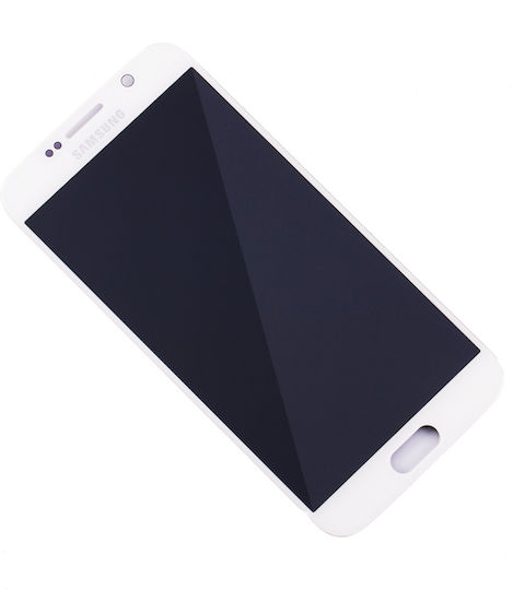 Oled Assembly Without Frame Samsung Galaxy S6 Service Pack White Pearl
