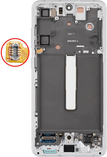 OLED Ersatzbildschirmrahmen Samsung Galaxy S21 FE 5G US & Internationale Version Aftermarket Plus 120Hz Weiß