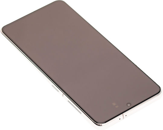 Oled Montage Rahmen Samsung Galaxy S21 5G Service Pack Phantom Weiß