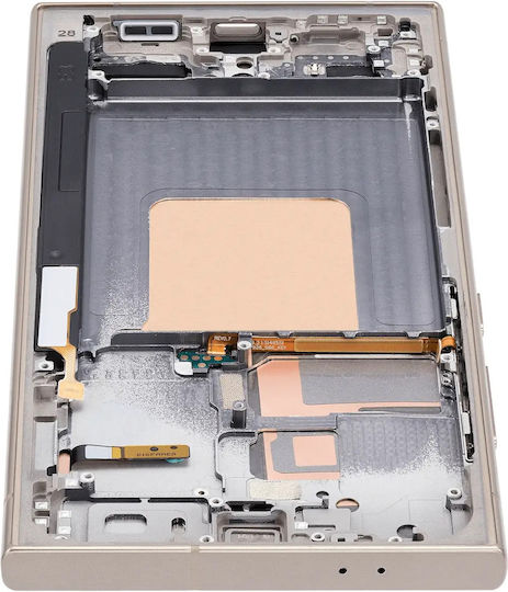 Oled Assembly Frame Samsung Galaxy S24 Ultra Us & International Version Aftermarket Pro 120hz Titanium Yellow