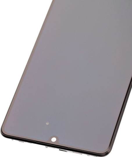 OLED Ersatzbildschirm mit Rahmen Samsung Galaxy A42 5G A426 2020 Service Pack Prism Dot Schwarz