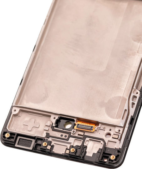 OLED Ersatzbildschirm mit Rahmen Samsung Galaxy A42 5G A426 2020 Service Pack Prism Dot Schwarz