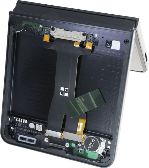 Innen-OLED-Baugruppe mit Rahmen für Samsung Galaxy Z Flip 7 5G US & International Service Pack Schwarz