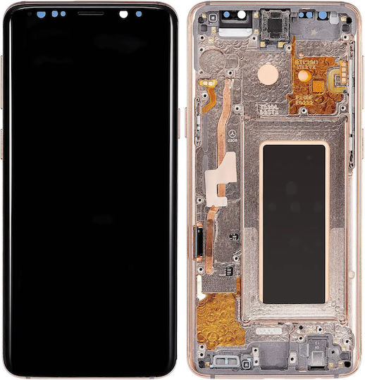 Oled Assembly Frame Samsung Galaxy S9 Aftermarket Plus Sunrise Gold