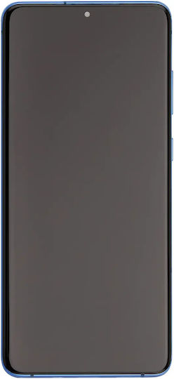 OLED Ersatzbildschirm für Samsung Galaxy S20+ 5G mit Rahmen Plus Aura Blau