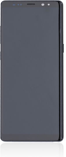 Oled Assembly cu ramă Samsung Galaxy Note 8 Service Pack Negru Midnight