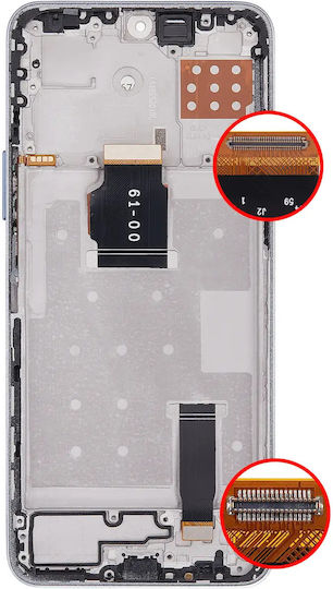 Lcd Assembly Frame Honor X8a X50i 90 Lite Aftermarket Plus Titanium Silver