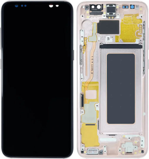 Ansamblu LCD cu ramă Samsung Galaxy S8 Service Pack roz