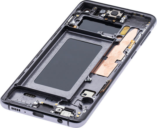 Oled Assembly cu ramă Samsung Galaxy S10 Service Pack Prism Ceramic Negru