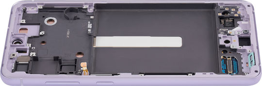 Oled Asamblare Cu Ramă Samsung Galaxy S21 Fe 5g Versiunea US și Internațională Service Pack Lavandă