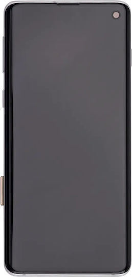 Asamblare OLED cu ramă Samsung Galaxy S10 aftermarket Plus Prism Alb