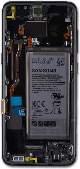 OLED модул с рамка Samsung Galaxy S8 Service Pack тъмночерен