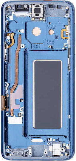 OLED ansamblu cu ramă Samsung Galaxy S9 aftermarket Plus albastru coral