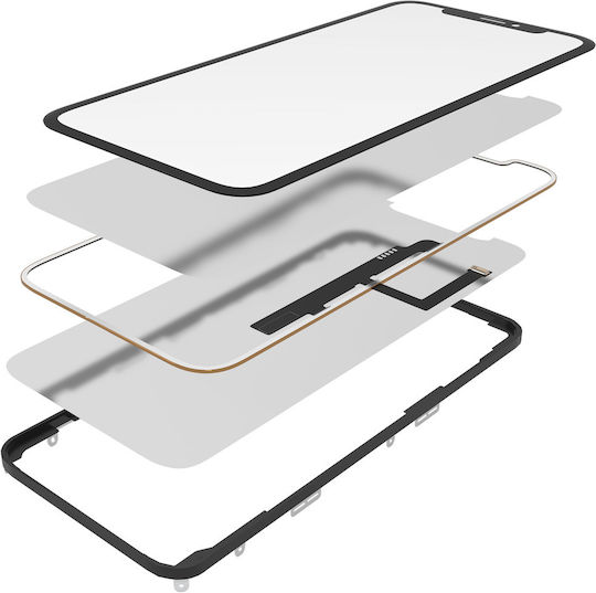 Glass Digitizer Flex No Oca și Ramă Preinstalată Iphone Xr Calitate Premium 4 În 1 2 Pachet