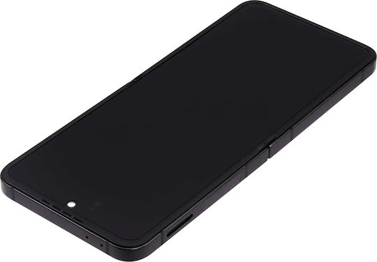 Innen-OLED-Baugruppe mit Rahmen für Samsung Galaxy Z Flip 6 5G US & International Aftermarket Plus Schwarz