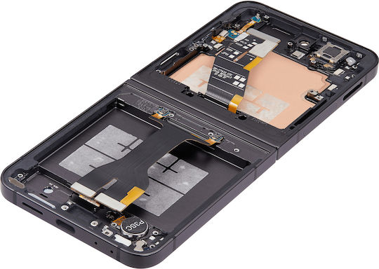 Innen-OLED-Baugruppe mit Rahmen für Samsung Galaxy Z Flip 6 5G US & International Aftermarket Plus Schwarz