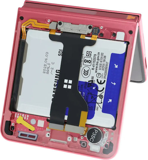 Inner Oled Assembly Frame Samsung Galaxy Z Flip 7 5g Us & International Service Pack Coral Red