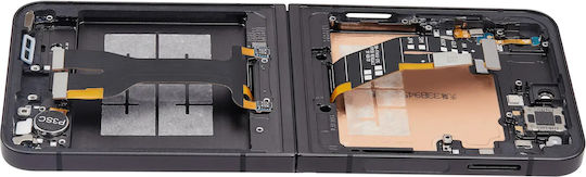 Innen-OLED-Baugruppe mit Rahmen für Samsung Galaxy Z Flip 6 5G US & International Aftermarket Plus Schwarz