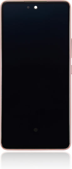 OLED Ersatzbildschirm mit Rahmen Samsung Galaxy A53 5G A536 2022 Service Pack Pfirsich