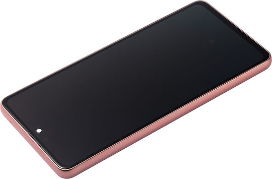 OLED Ersatzbildschirm mit Rahmen Samsung Galaxy A53 5G A536 2022 Service Pack Pfirsich